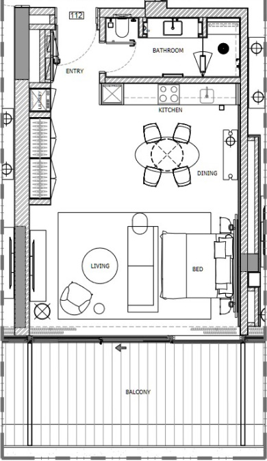 1, 2 & 3 Bedroom  Apartments Floor Plan