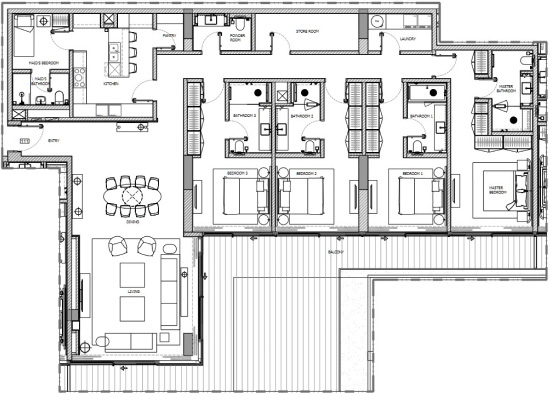 Penthouse  Apartments Floor Plan